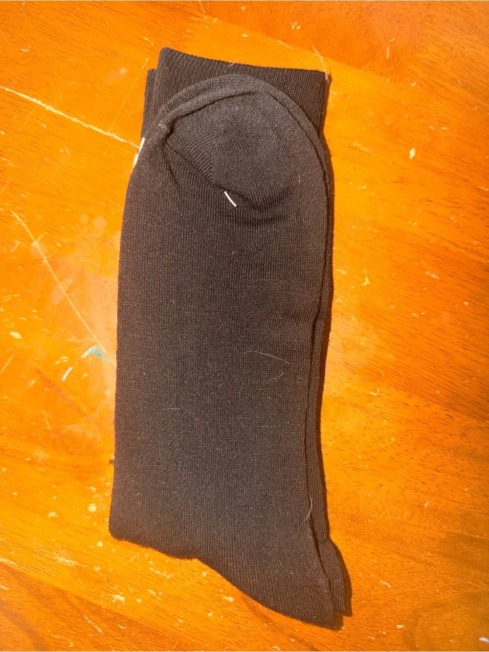 Black Mona Lisa Graphic Crew Socks for Men
